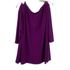 INC International Concept Women's Purple Paradise Blouse
